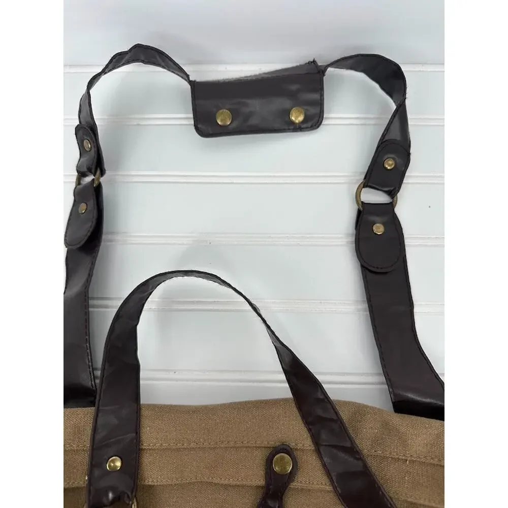 Canvas Tan Cotton Twill Duffle‎ Bag Fish Fishing Outdoor Camping Hunting Travel